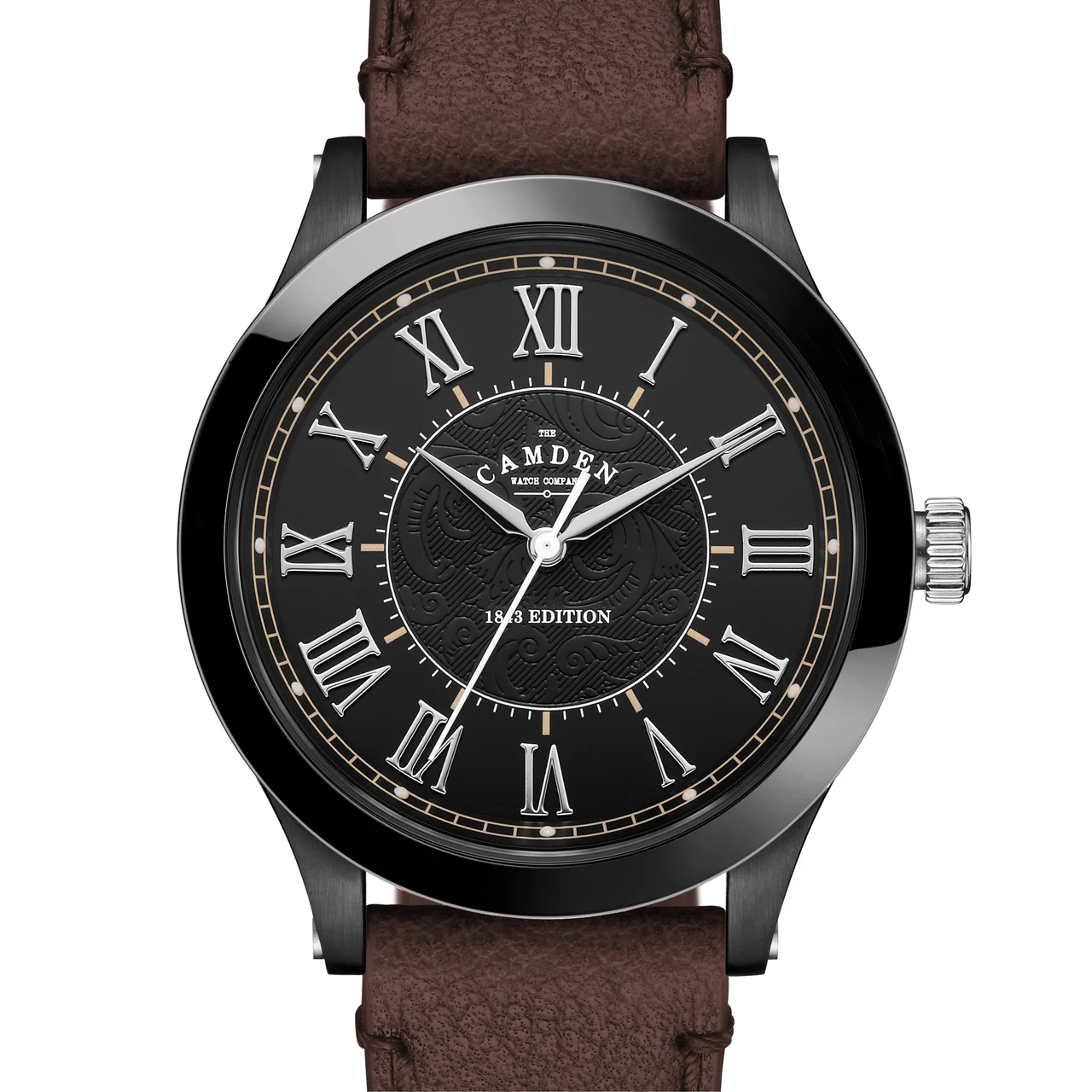 The Camden Watch Company Edition on Brown Leather No.253 1843 Edition on Brown Leather 41 mm kol saati