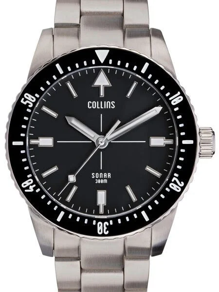 Collins SONAR Swiss Automatic, 300-M Dive Watch with 39.5mm Case and a Sapphire Crystal #C