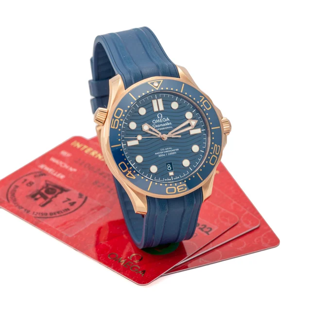 OMEGA OMEGA, REF. 210.62, SEAMASTER DIVER 300M CO-AXIAL MASTER CHRONOMETER, BLUE DIAL, PIN