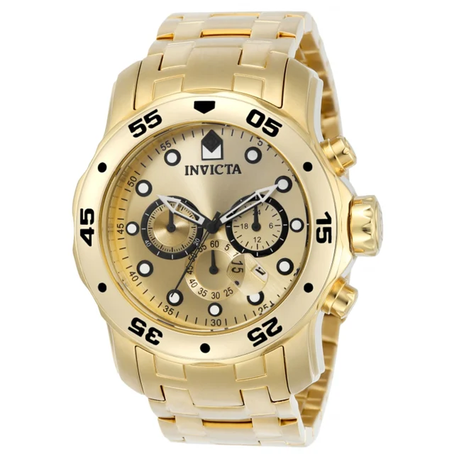 Invicta Pro Diver SCUBA Watch - 48mm, Gold (0074) kol saati