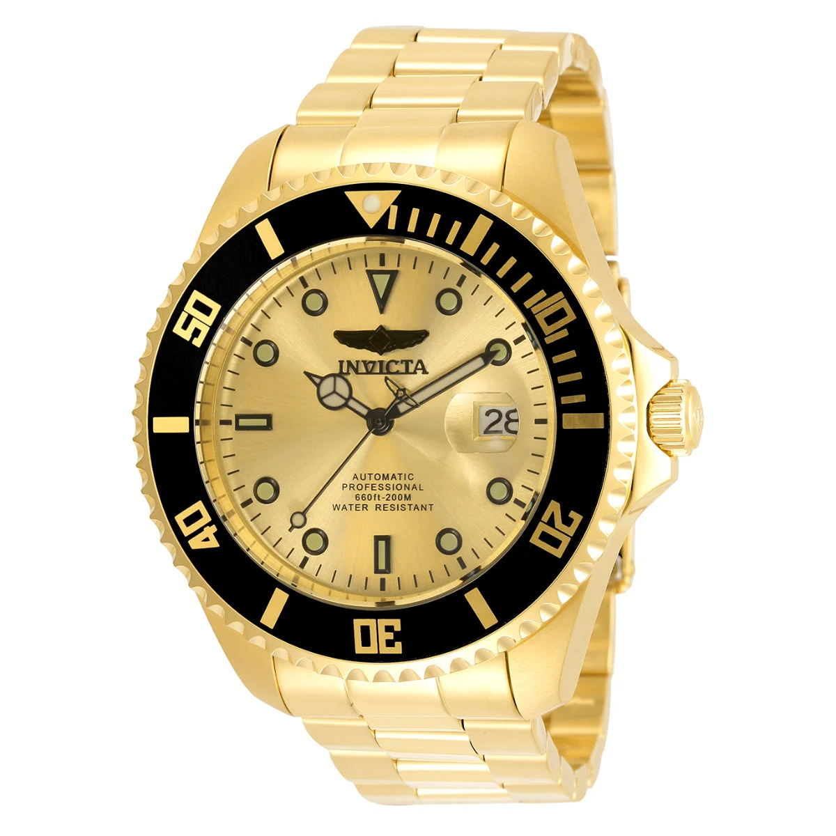 Invicta Grand Diver Solemnis Automatic Watch - 47mm, Gold (35723) 47 mm kol saati