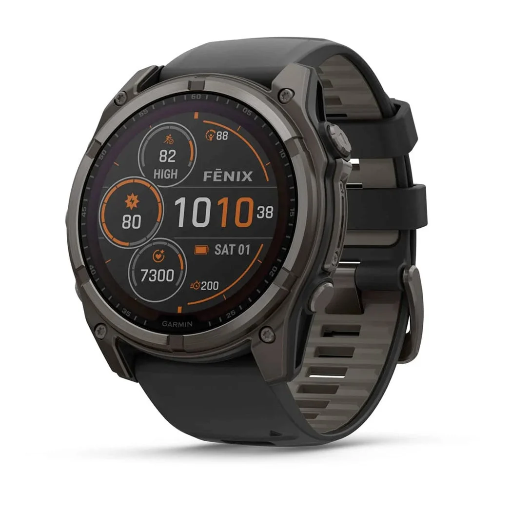 Garmin Fenix 8 51mm Solar Sapphire Carbon Gray Dlc Titanium 010-02907-10 51 mm kol saati