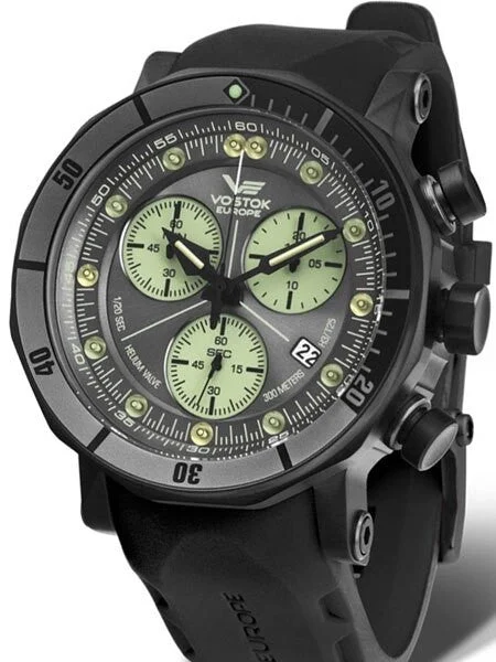 Vostok Europe Vostok-Europe Lunokhod-2 Grand Quartz Chronograph Diver with Tritium Tubes #