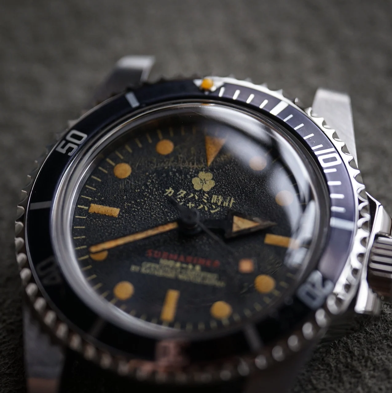 KATABAMI WATCH JAPAN 【STOCK】 The Diver “Crystallized” LITE 40 mm kol saati