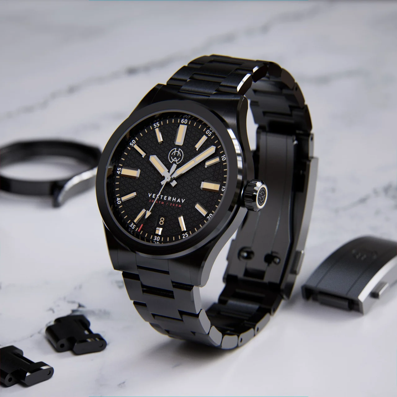 Henry Archer Vesterhav HAC-V38-BLB-3LI 38 mm kol saati