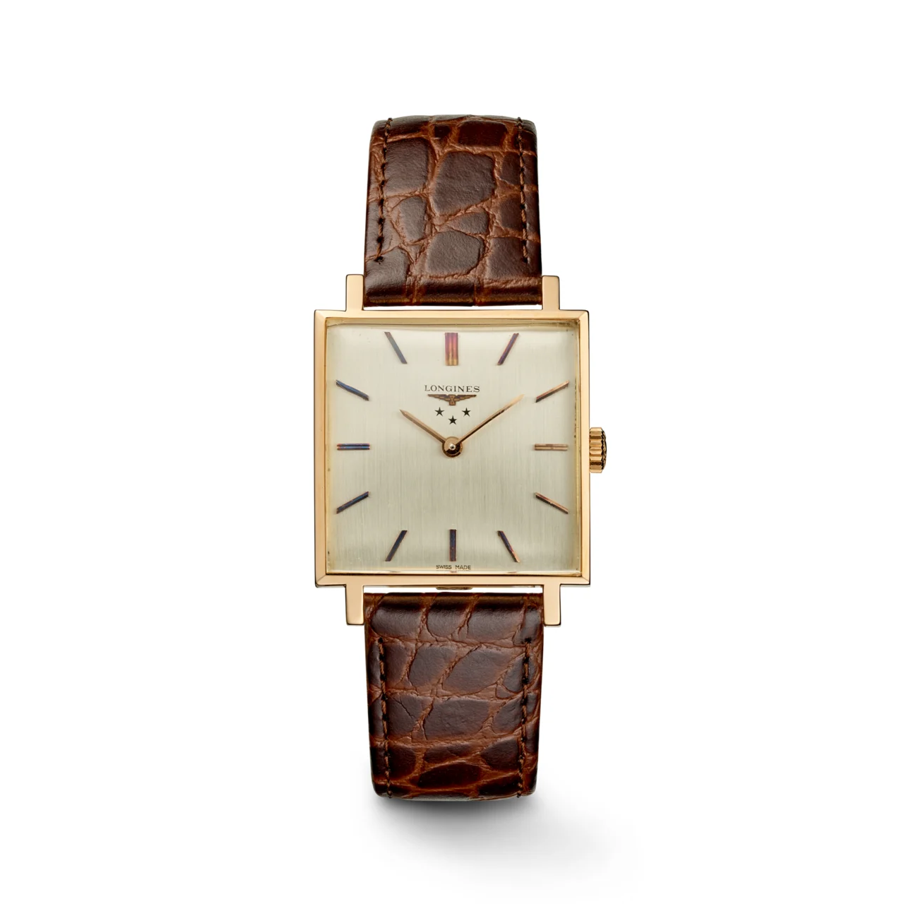 Longines Square-shaped Watch In 18CT Rose Gold (1964) 7344-12462032 25.5 mm kol saati