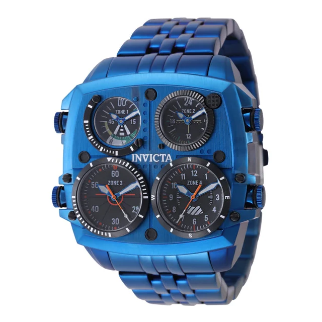 Invicta Aviator Zulu Time Watch - 50mm. Blue (50655) kol saati