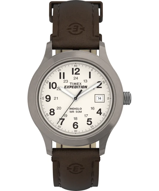 Timex Expedition Metal Field 37mm Leather Strap Watch T49870 kol saati