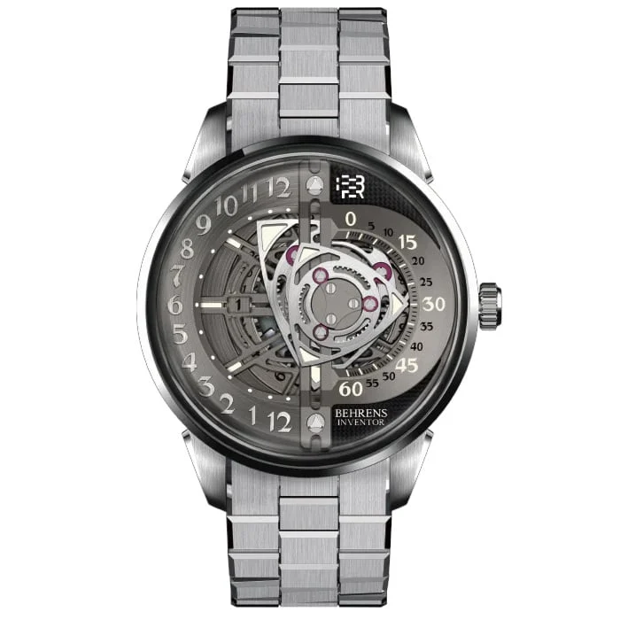 Behrens Rotary Grey on Bracelet BHR022-WGRYF01 kol saati