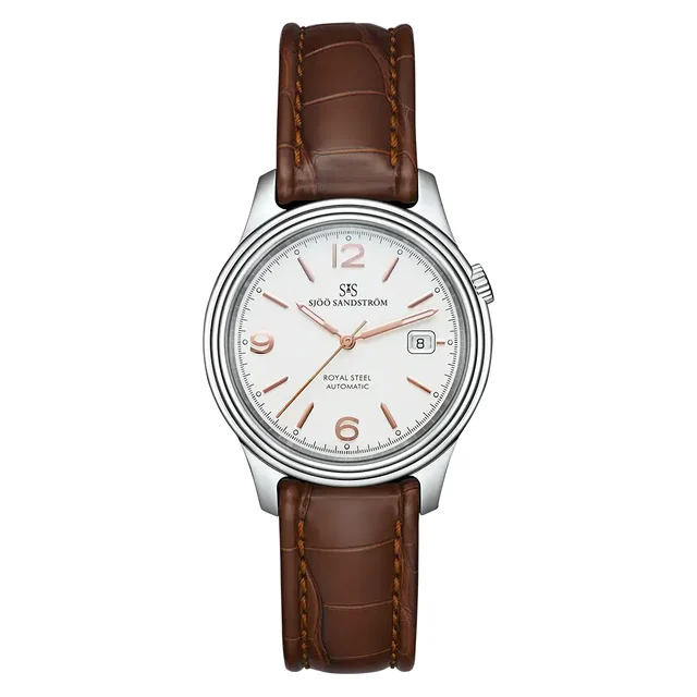 Sjöö Sandström Royal Steel Classic SS-1841-1-Ivory kol saati