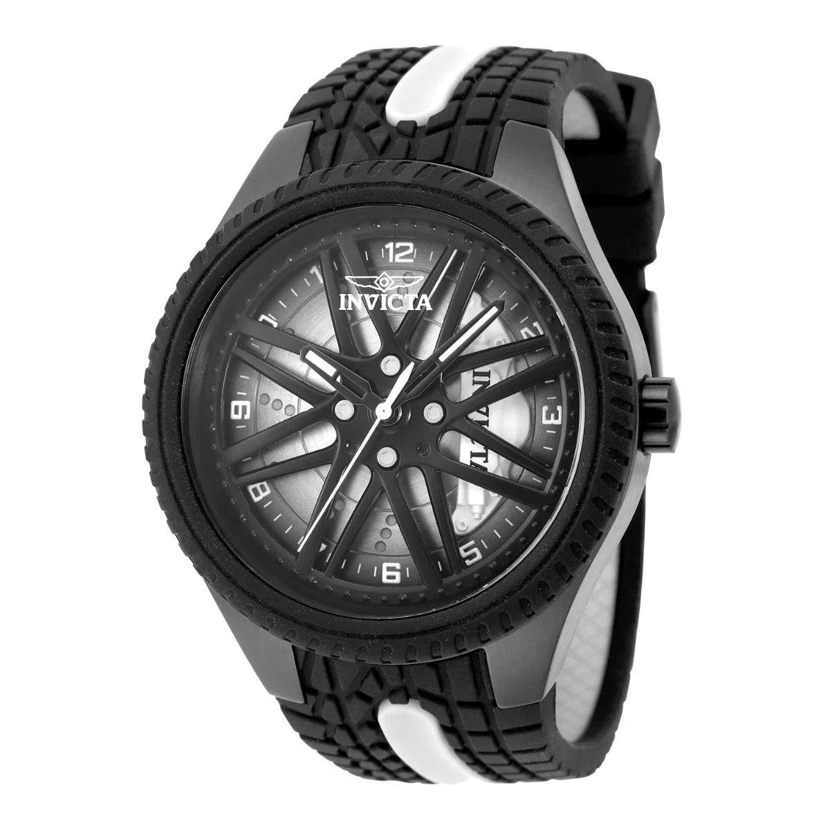 Invicta Racing Driftix Watch - 46mm, White, Black (50756) 46 mm kol saati