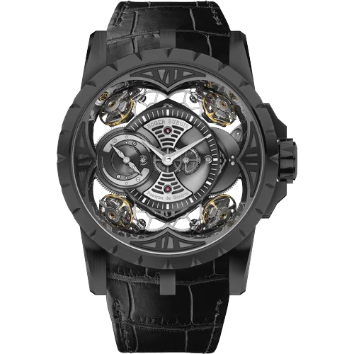 Roger Dubuis Quatuor Black DLC Titanium 48mm RDDBEX0425 48 mm kol saati