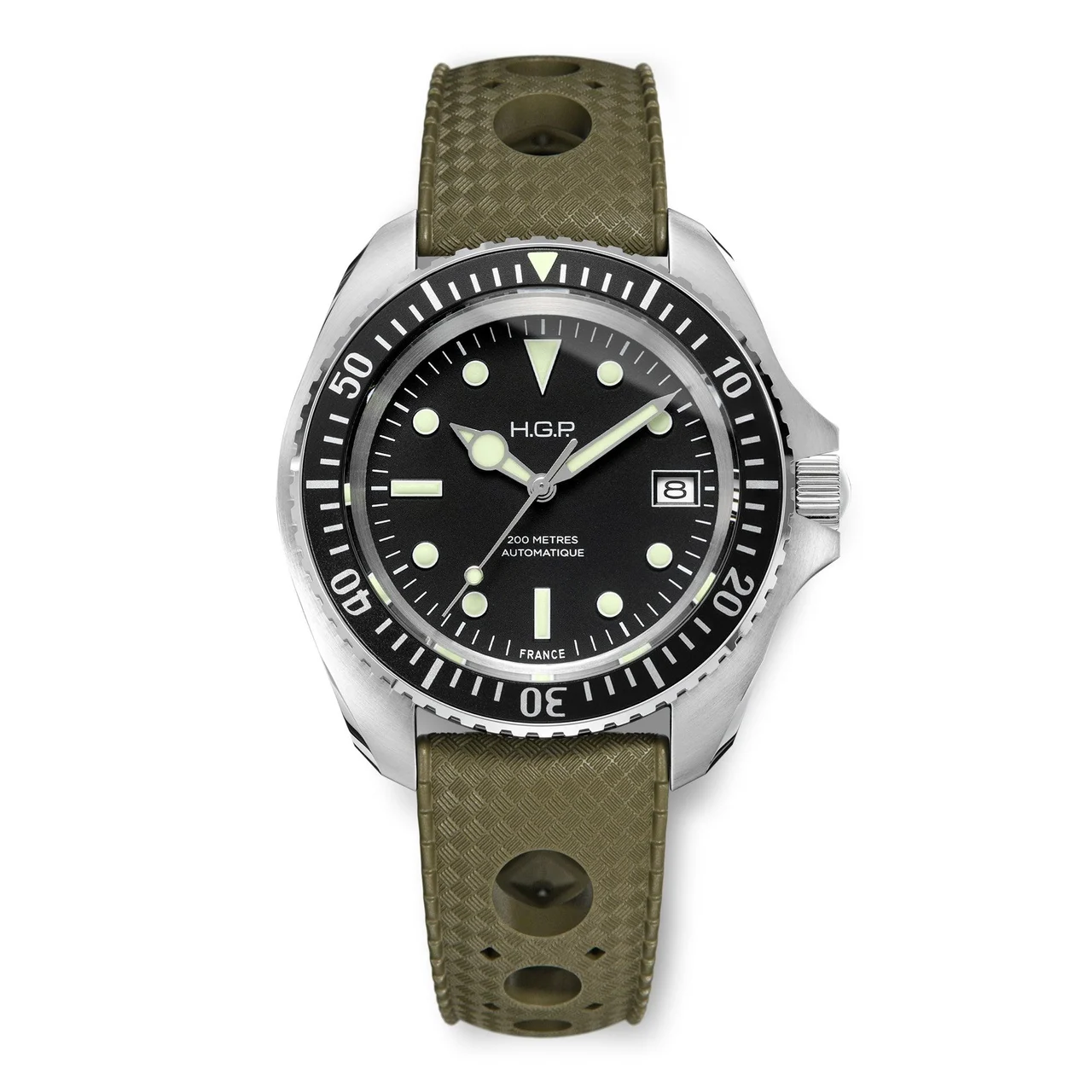 HGP - Watches HGP-23-D2A-001-02-RB2-GRN 47 mm kol saati