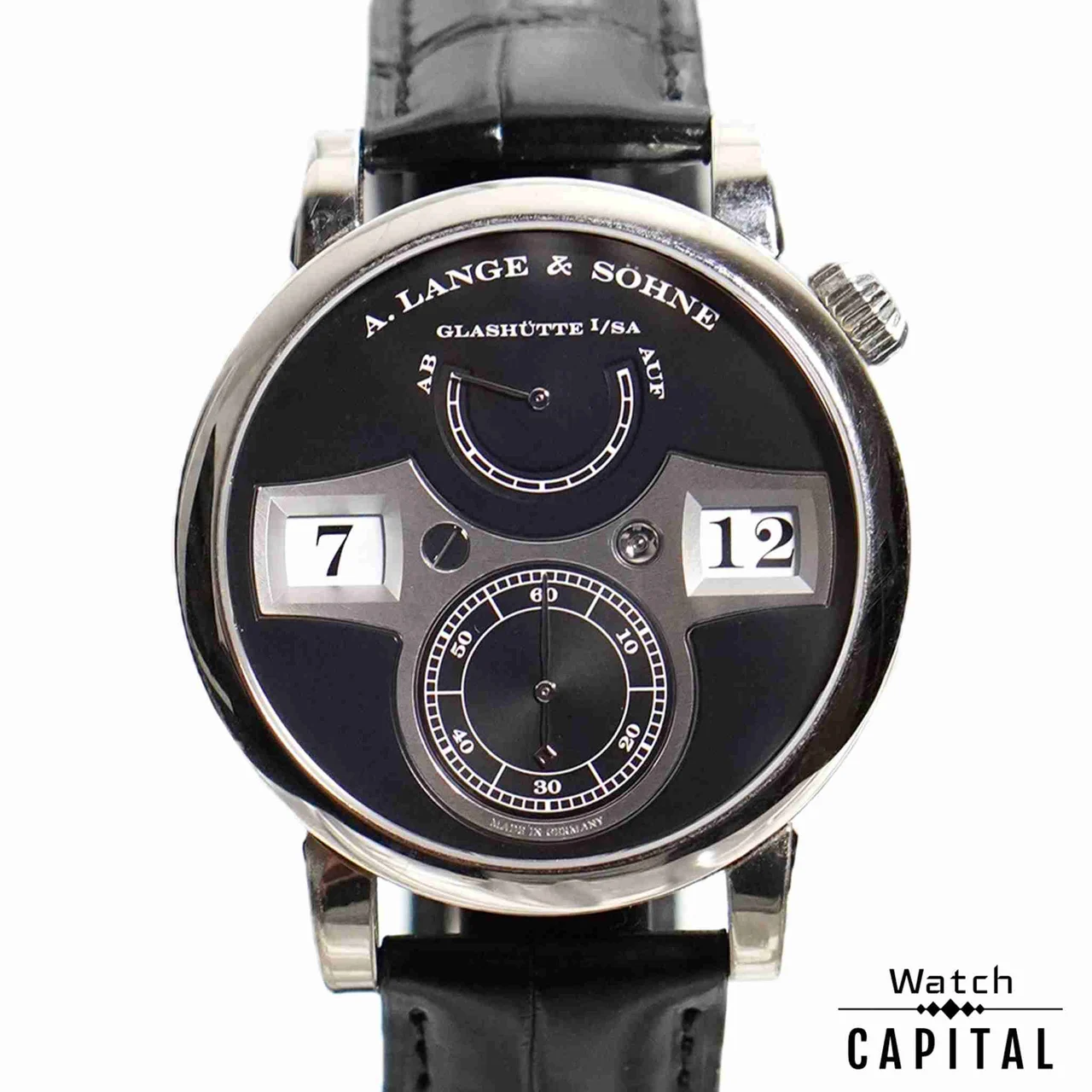 A. Lange & Sohne Zeitwerk 140.029 Pre-Owned A. Lange & Sohne Zeitwerk 140.029 42 mm kol saati