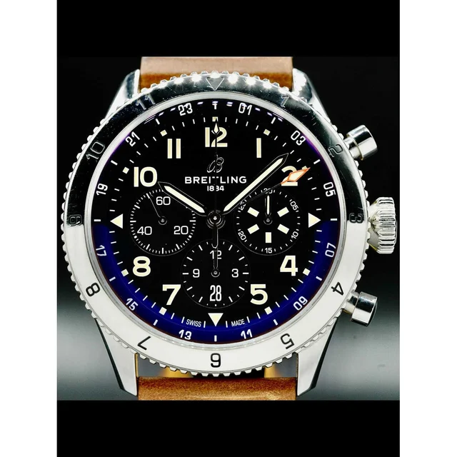 Breitling Super Avi B04 Chronograph GMT 46 AB0445 210000036347 kol saati