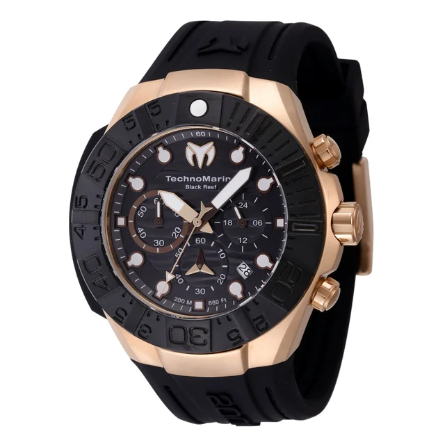 Technomarine Reef Black Watch - 45.4mm, Black (TM-523011) kol saati