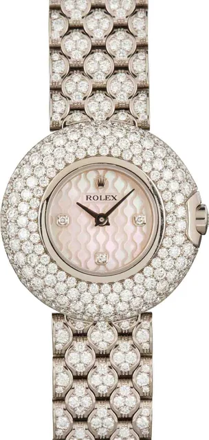 Rolex Cellini Orchid 6221 18k White Gold 6221/9 kol saati