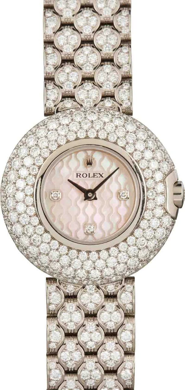 Rolex Cellini Orchid 6221 18k White Gold 6221/9 26 mm kol saati