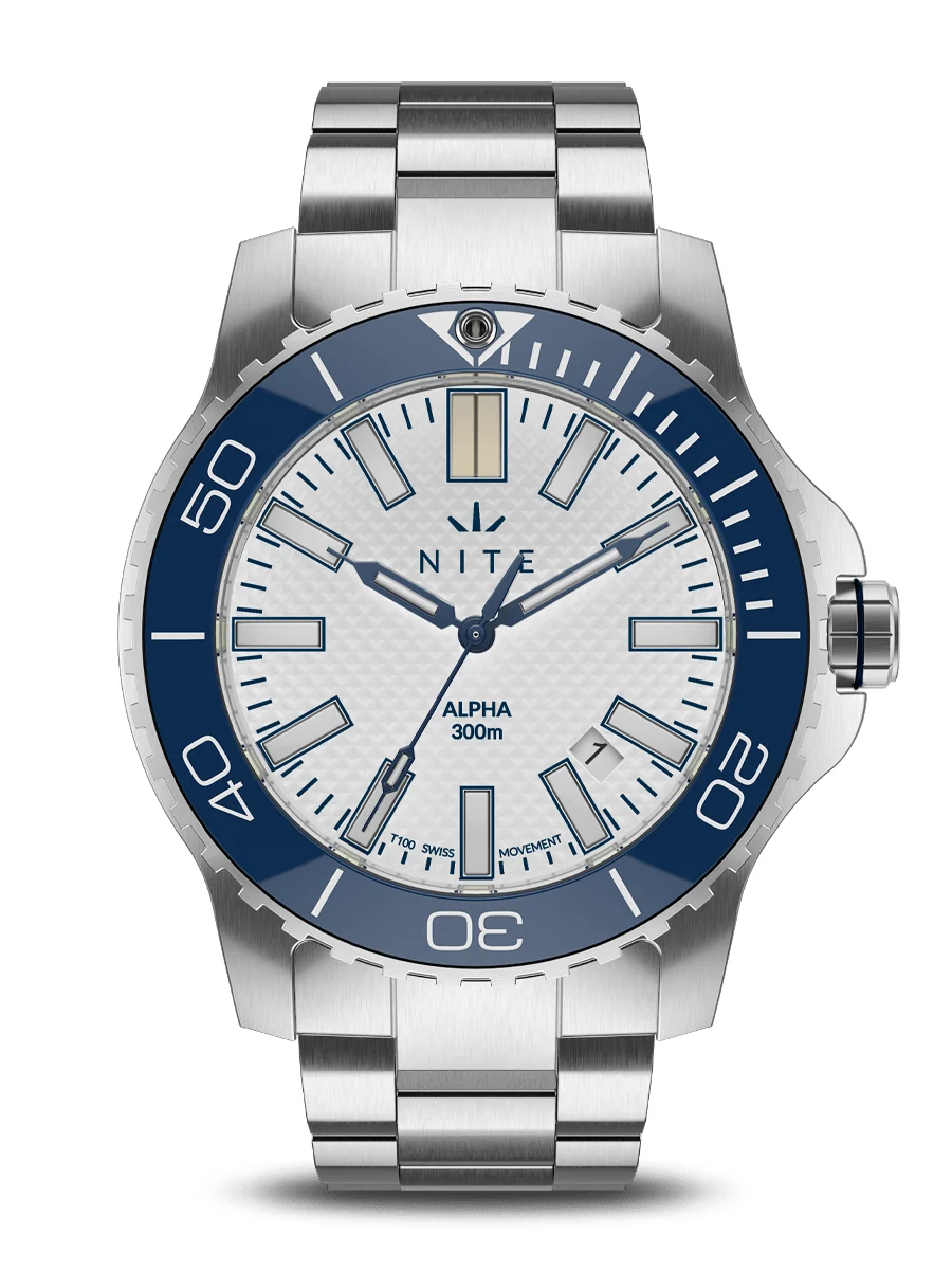 Nite Watches ALPHA212T100BLUE 42 mm kol saati