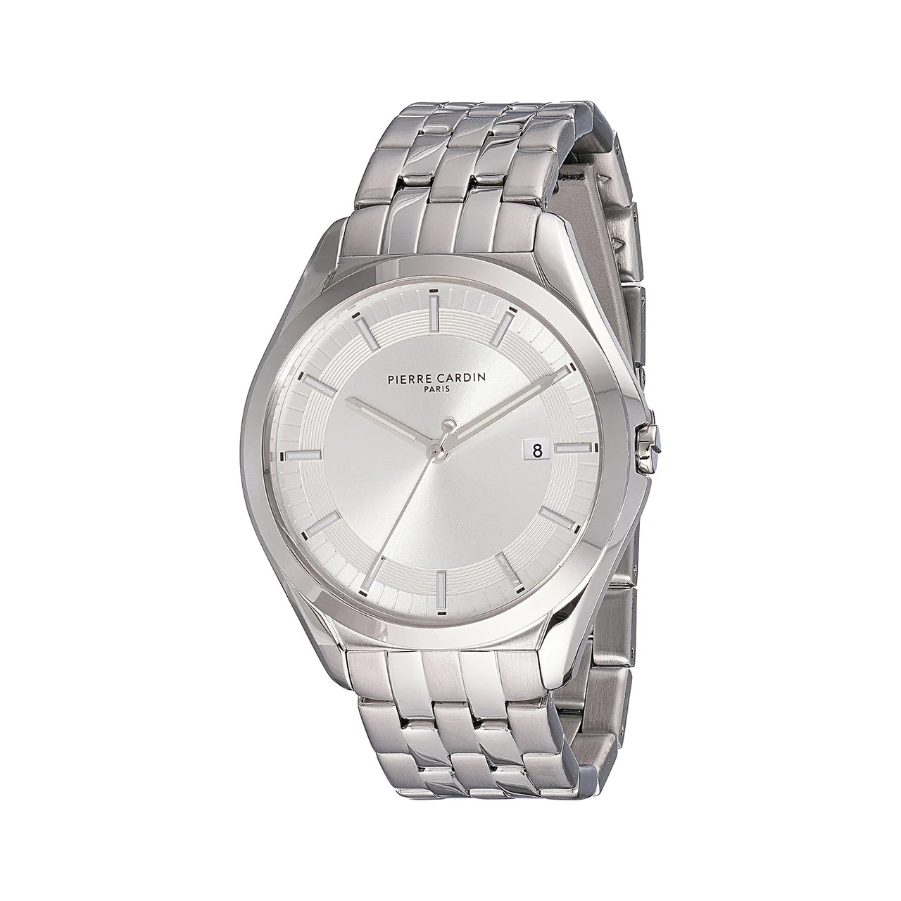 VAUGIRARD Men’s 42mm Classic Watch - Silver Case, Silver Dial with Silver Metal Strap CF.1005.MS.1 42 mm kol saati