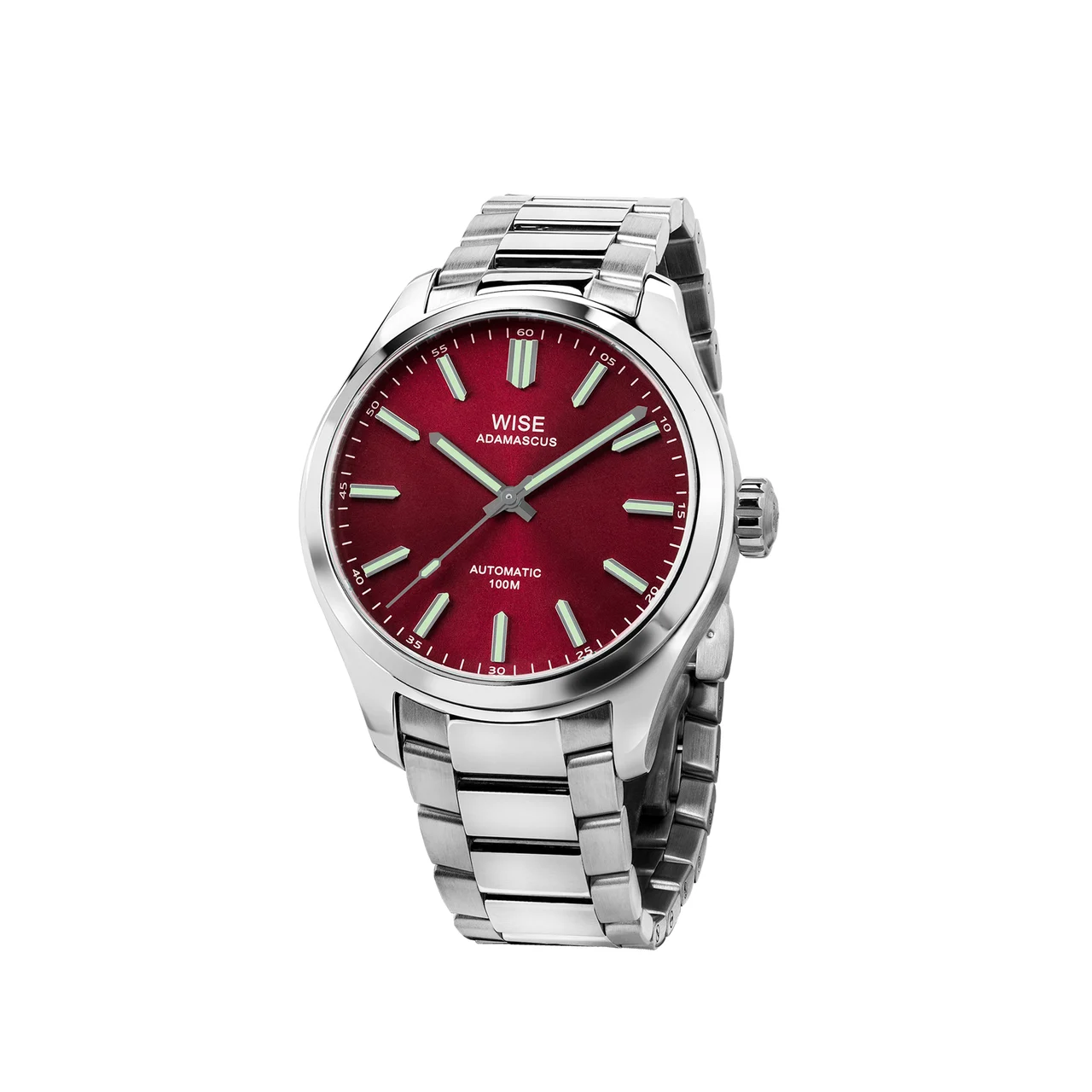 WISE ADAMASCUS AD951 Stainless 904L (39, 41 mm.) 41 mm kol saati