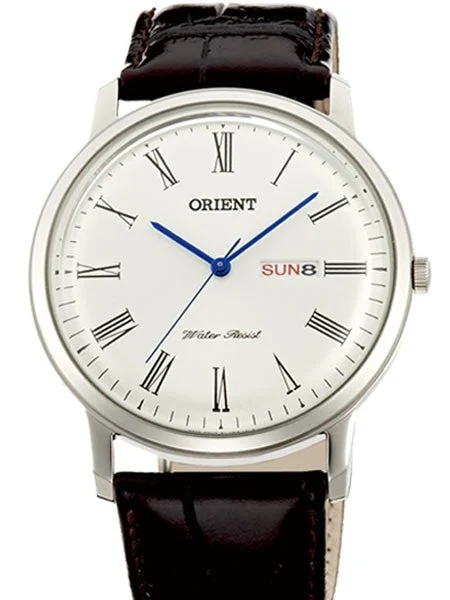 Orient Capital 2 Quartz Analog Dress Watch with Day and Date #UG1R009W 40.5 mm kol saati