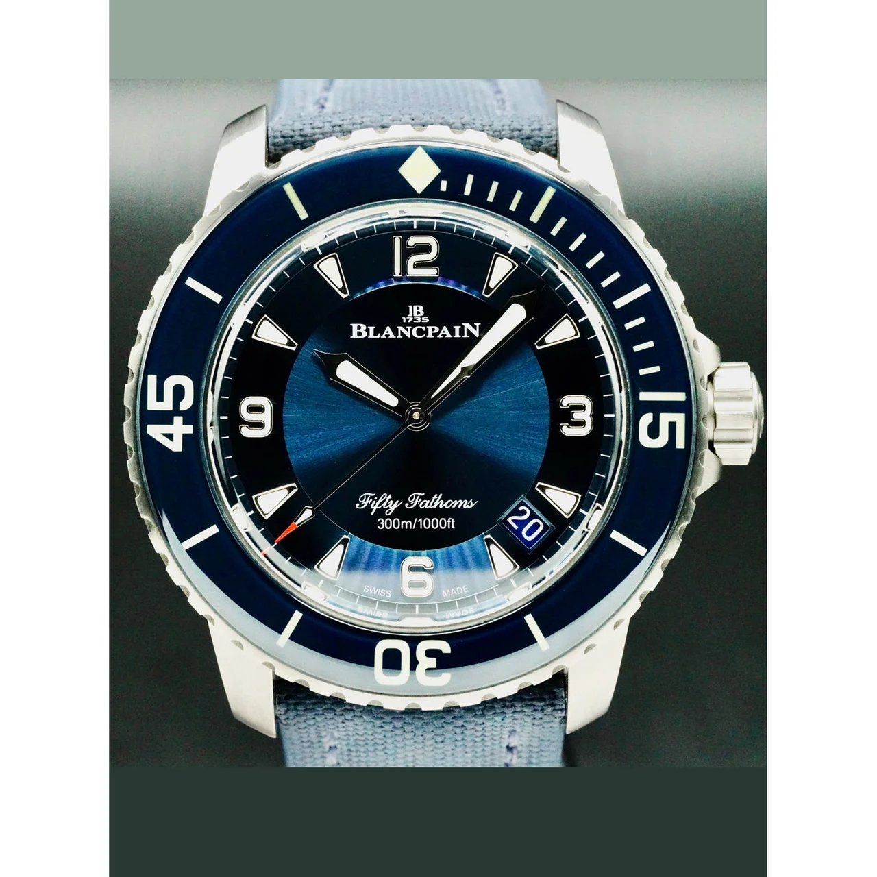 Blancpain Fifty Fathoms Blue Dial Automatique 210000070271 45 mm kol saati