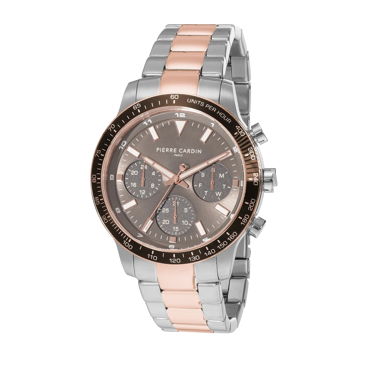 Velocity Mulitdrive Twotone Rose Gold and Silver with Twotone Rose Gold and Silver Metal Strap CF.1027.MU.1 41 mm kol saati