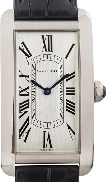 Cartier Tank Americaine Watch Stainless Steel WSTA0083 kol saati