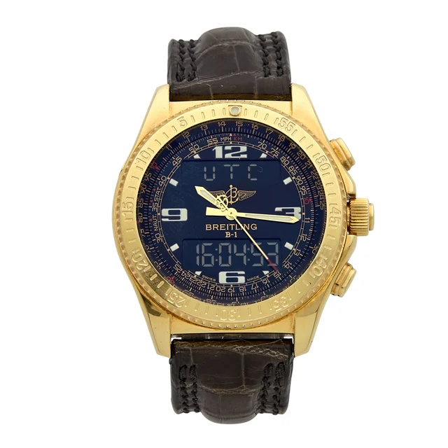 Breitling Ref. K68362, B-1, Yellow gold kol saati