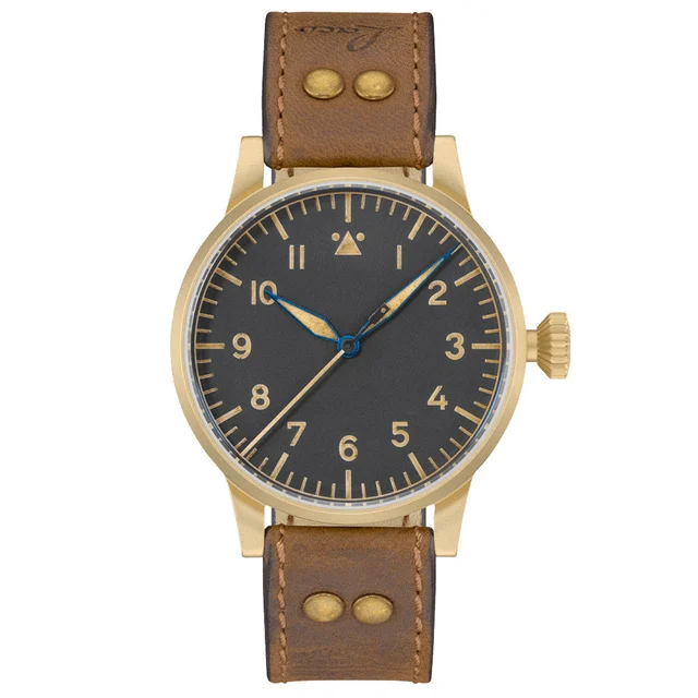 Laco Munster Bronze Type A Dial Swiss Automatic Pilot Watch with Sapphire Crystal #862149 