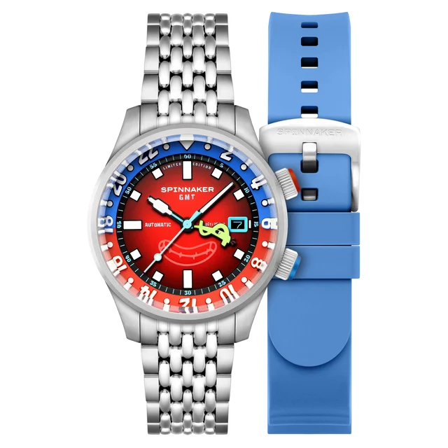 Bradner GMT Automatic Krabs Red SP-5162-22 kol saati