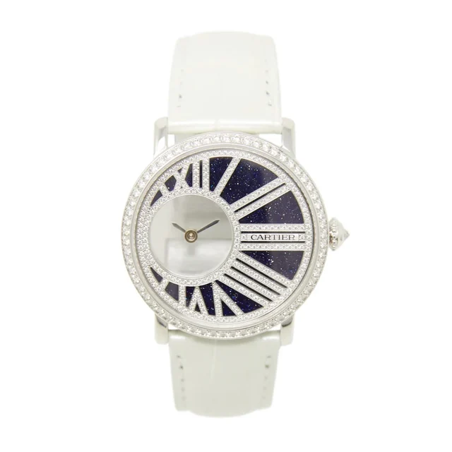 Cartier Rotonde HPI01197 35MM White Gold Blue Dial Wa Cartier Rotonde HPI01197 35MM White
