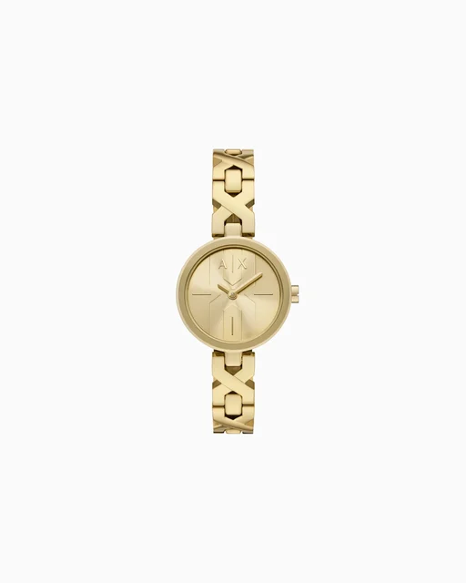 Armani Exchange Two-Hand Gold-Tone Stainless Steel Watch AX5831 kol saati