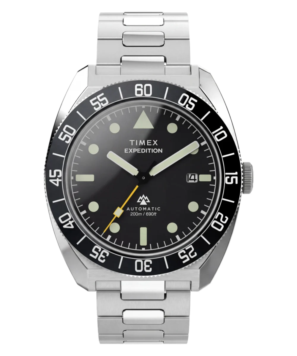 Timex Expedition® Pioneer Automatic 41mm Stainless Steel Bracelet Watch TW2Y87400VQ 41 mm kol saati