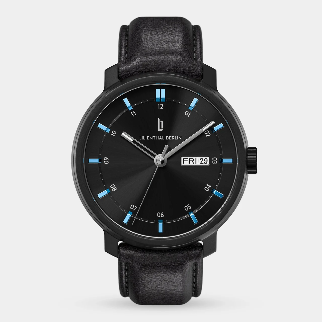 Lilienthal Berlin Neolux Day Date N2-004-CB004C 42 mm kol saati