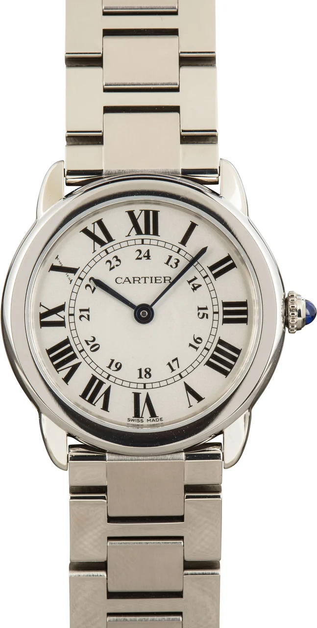 Cartier Ronde Solo De Steel W6701011 29 mm kol saati