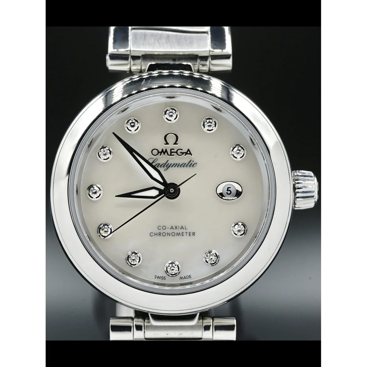 OMEGA Ladymatic Mother of Pearl Dial 210000022524 34 mm kol saati