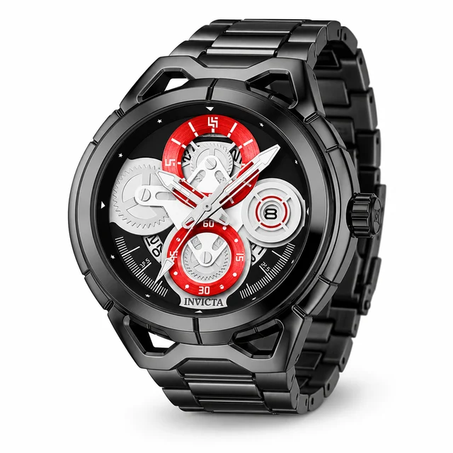 Invicta Rally Syncor Watch - 44mm, Black (79007) kol saati