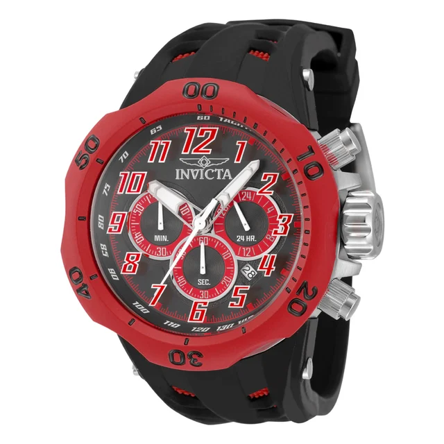 Invicta Venom Hydra Watch - 52mm. Red. Black (48237) kol saati