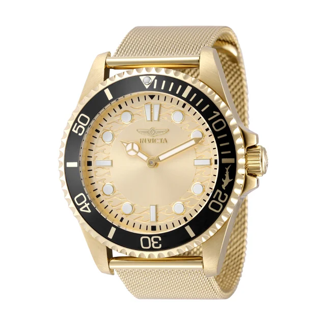Invicta Pro Diver Watch - 43mm. Gold (49690) kol saati