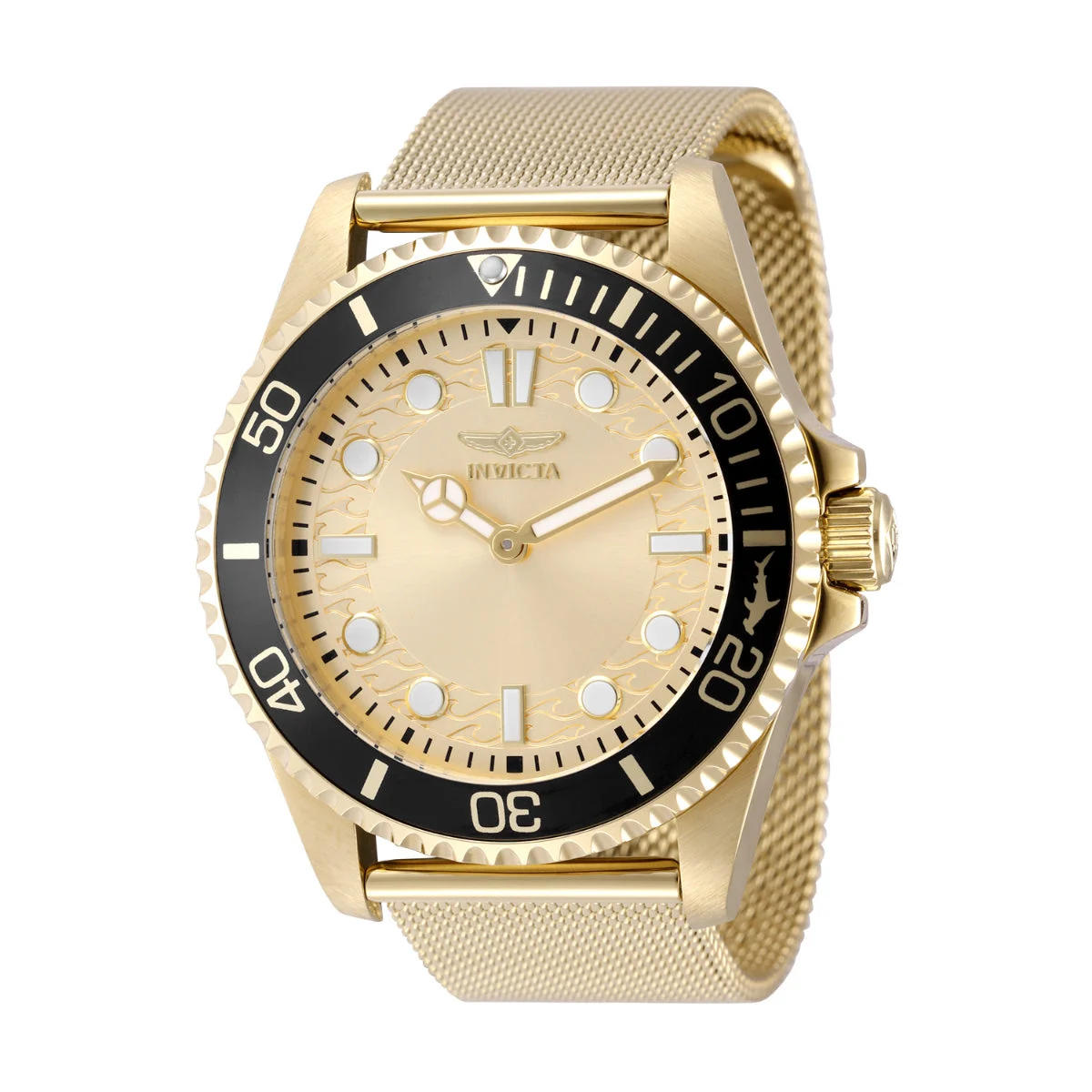 Invicta Pro Diver Watch - 43mm. Gold (49690) 43 mm kol saati