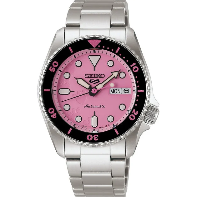 Seiko 5 Sports Pink Panther Limited Edition SRPM07 kol saati