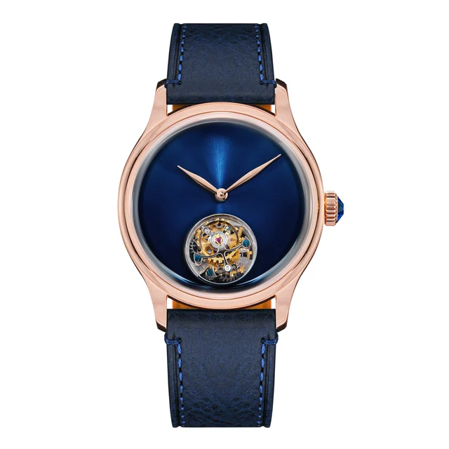 Sugess Tourbillon Master S454 Rose Gold Blue Dial kol saati