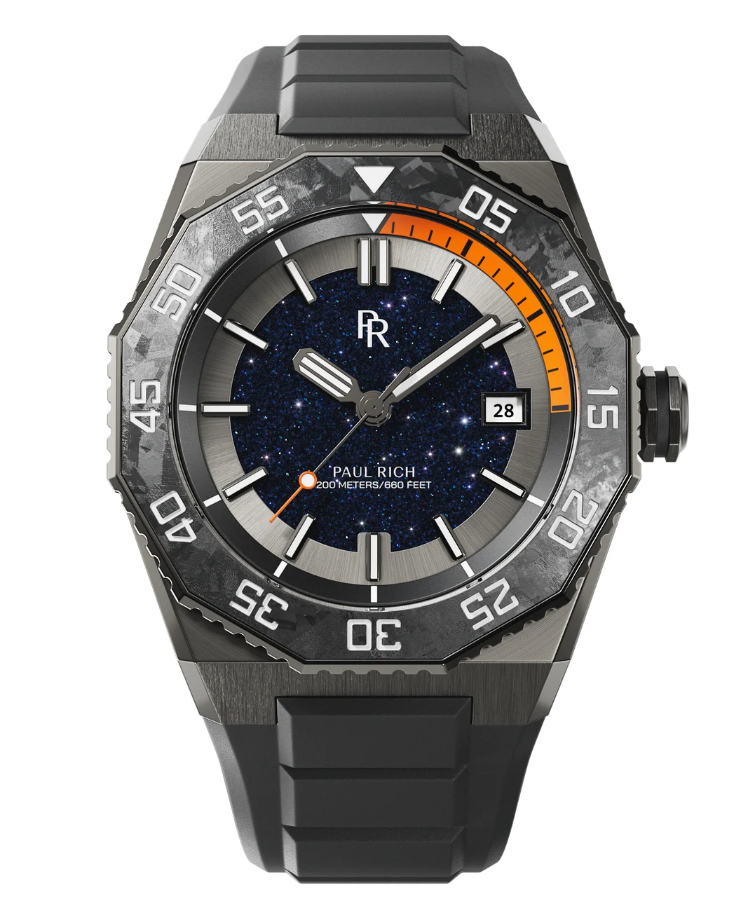 Paul Rich Aquacarbon Pro PR202412 - Gray 43 mm kol saati
