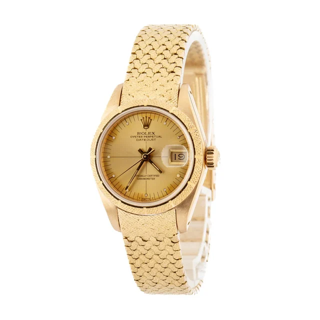 Rolex Datejust 69008 18k Yellow Gold kol saati