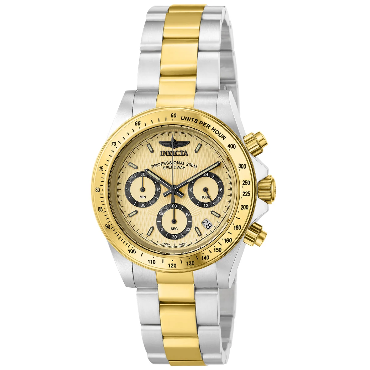 Invicta Speedway Velisque Watch - 39.5mm, Gold, Steel (14930) 39.5 mm kol saati