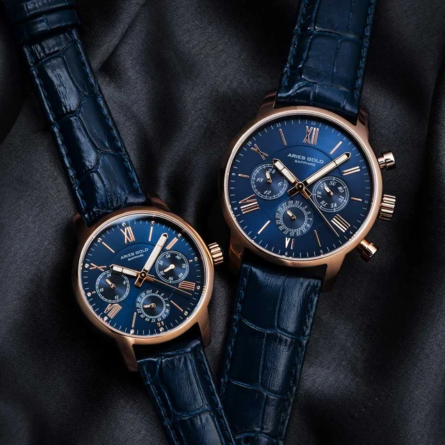 Aries Gold Eternal G 103 RG-BU / L 103 RG-BU Couple kol saati