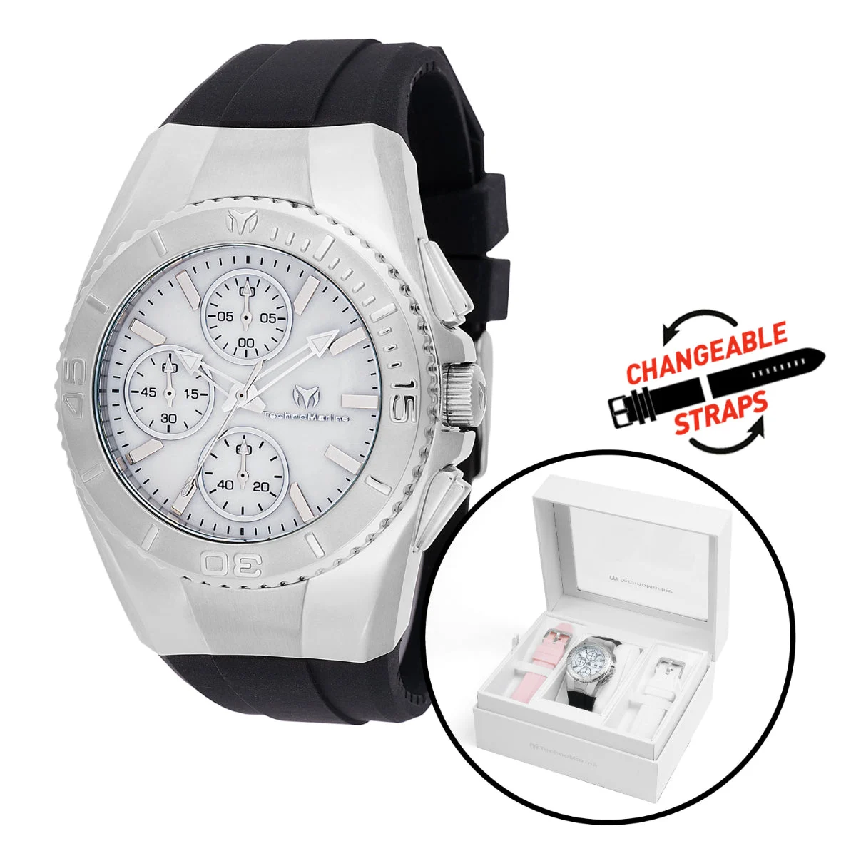 Technomarine Cruise Quartz White Dial Watch (ZG-TM-124032) kol saati