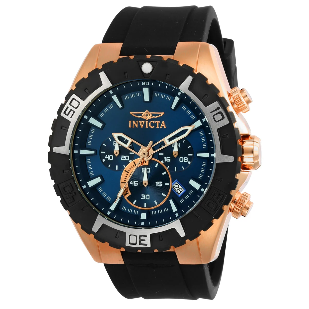 Invicta Aviator Propel Watch - 49mm. Black (22524) 49 mm kol saati